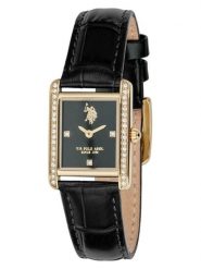 U.S. Polo Assn. Zegarek kwarcowy w kolorze złoto-czarnym rozmiar: onesize. Czarne, analogowe zegarki U.S. Polo Assn., ze stali. Za 304.99 zł.