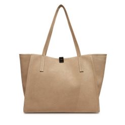 Torebka Calvin Klein. Brązowe shopper Calvin Klein, bez wzorów, bez dodatków. Za 719.99 zł.