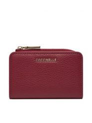 Coccinelle Mały Portfel Damski MW5 Metallic Soft E2 MW5 17 01 01 Bordowy. Czerwone portfele Coccinelle, bez wzorów, ze skóry. Za 399.99 zł.