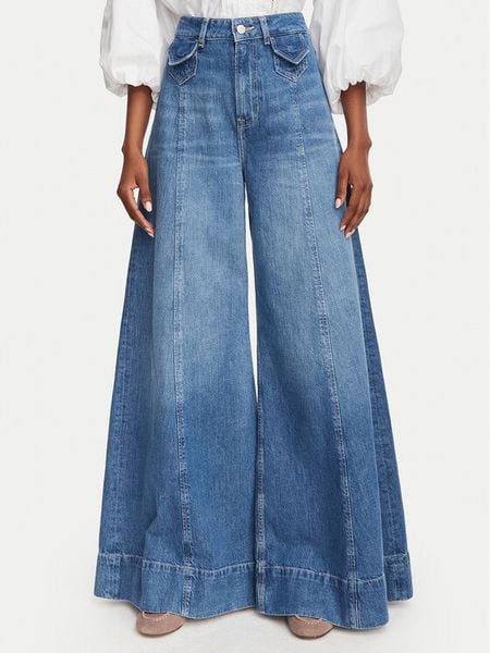 BOSS Jeansy C Jane 50564408 Niebieski Wide Leg. Niebieskie jeansy Boss, bez wzorów. Za 764.99 zł.