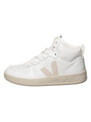 Veja Skórzane sneakersy "V 15" w kolorze biało-beżowym rozmiar: 36. Białe trampki Veja, bez wzorów, za kostkę, bez zapięcia. Za 396.24 zł.