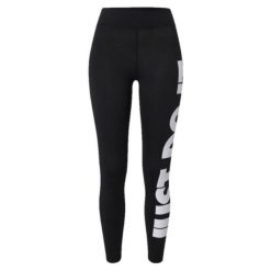 Legginsy Damskie Nike W NSW Essential GX HR JDI. Czarne legginsy Nike, bez wzorów, z podwyższonym stanem. Za 97.70 zł.