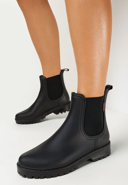 Czarne Kalosze za Kostkę z Elastycznymi Wstawkami Daelira. Czarne kalosze Born2be, bez wzorów, za kostkę. Za 79.99 zł.