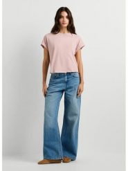 Pepe Jeans Koszulka "Casandra" w kolorze jasnoróżowym rozmiar: L. Różowe bluzki Pepe Jeans, l, bez wzorów, z bawełny, bez kołnierzyka, bez ramiączek. Za 113.90 zł.