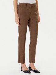 Marella Chinosy Opaco 2523136101 Brązowy Slim Fit. Brązowe spodnie materiałowe Marella, bez wzorów, z syntetyku. Za 859.99 zł.