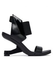 United Nude Sandały Eamz 3D 109890116 Czarny. Czarne sandały United Nude, bez wzorów, ze skóry, bez obcasa, na koturnie, bez zapięcia. Za 1,489.00 zł.
