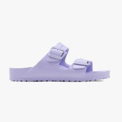 Klapki damskie Birkenstock Arizona EVA (1017046). Fioletowe klapki Birkenstock, bez wzorów, bez obcasa. Za 189.99 zł.