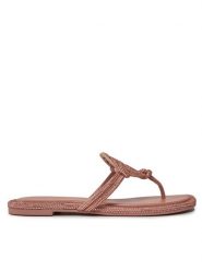 Tory Burch Japonki Miller Knotted Pave 152177 Różowy. Czerwone klapki Tory Burch, bez wzorów, ze skóry, bez obcasa. Za 1,749.00 zł.