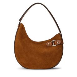 Torebka LAUREN RALPH LAUREN. Brązowe torebki klasyczne Lauren Ralph Lauren, bez wzorów, bez dodatków. Za 1,699.00 zł.