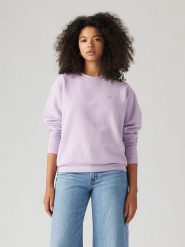 Levi´s Bluza w kolorze fioletowym rozmiar: M. Różowe bluzy m, bez wzorów, z bawełny, bez kaptura. Za 127.65 zł.