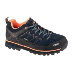 Buty Damskie Skóra Niski Stan Moon. Niebieskie trekkingi CMP, z koronki, trekkingowe. Za 704.99 zł.