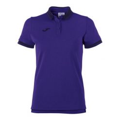 Koszulka polo do tenisa damska Joma Bali II. Fioletowe koszulki polo Joma, xl, bez wzorów, bez kołnierzyka, bez ramiączek. W wyprzedaży za 101.80 zł.