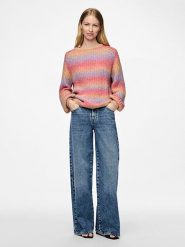 Pieces Sweter ze wzorem rozmiar: XL. Swetry Pieces, xl, bez wzorów, z wełny, bez ramiączek. Za 74.81 zł.