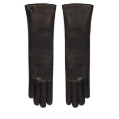 Rękawiczki Weekend Max Mara. Czarne rękawiczki Weekend Max Mara, bez wzorów. Za 744.99 zł.
