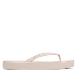 Japonki Crocs. Brązowe klapki Crocs, bez wzorów, bez obcasa. Za 179.99 zł.