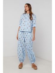 Lin Passion Koszula w kolorze błękitnym rozmiar: 34/36. Niebieskie koszule Lin Passion, bez wzorów, z bawełny, klasyczne, bez kołnierzyka, bez ramiączek. Za 108.99 zł.