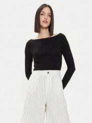 Gina Tricot Bluzka 22145 Czarny Slim Fit. Czarne bluzki Gina Tricot, xs, bez wzorów, z wiskozy, bez kołnierzyka, bez ramiączek. Za 99.99 zł.