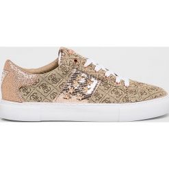 Guess Jeans - Buty. Żółte obuwie sportowe Guess Jeans, z gumy, bez zapięcia. W wyprzedaży za 339.90 zł.