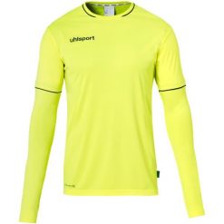 Koszulka bramkarska Uhlsport. Czarne bluzki Uhlsport, bez wzorów, sportowe, bez kołnierzyka, bez ramiączek. Za 210.80 zł.