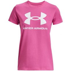 Koszulka fitness damska Under Armour Live Sportstyle Graphic SSC. Czerwone bluzki Under Armour, s, bez wzorów, sportowe, bez kołnierzyka, bez ramiączek. Za 135.82 zł.