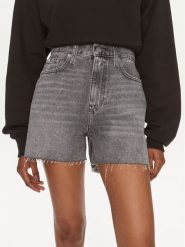 Calvin Klein Jeans Szorty jeansowe J20J223508 Szary Regular Fit. Szare szorty Calvin Klein Jeans, bez wzorów, z bawełny. Za 299.99 zł.