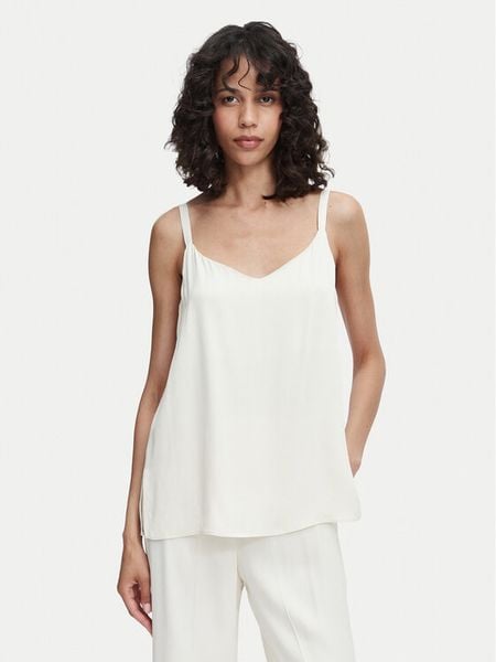 ACCESS FASHION Top 63-2221-875 Kremowy Regular Fit. Białe topy ACCESS FASHION, s, bez wzorów, z wiskozy, bez kołnierzyka, bez ramiączek. Za 180.99 zł.