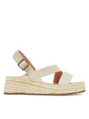 DeeZee Sandały RS07-24 Beżowy. Brązowe sandały DeeZee, bez wzorów, z materiału, bez obcasa, bez zapięcia. Za 139.99 zł.
