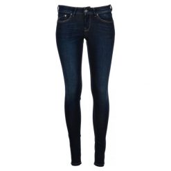 Pepe Jeans jeansy damskie Pixie 26/30, ciemny niebieski. Niebieskie jeansy Pepe Jeans, bez wzorów. W wyprzedaży za 335.00 zł.