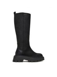 G-Star Raw Kozaki CEO-WI34-JOSIA-01 Czarny. Czarne kozaki G-Star, z nubiku, bez obcasa, na płaskiej podeszwie, bez zapięcia. Za 649.99 zł.