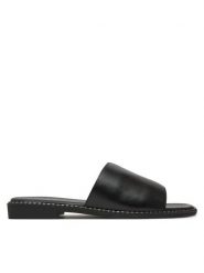 Lasocki Klapki RST-KM215-01 Czarny. Czarne klapki Lasocki, bez wzorów, ze skóry, bez obcasa. Za 139.99 zł.