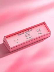 Created with Love 3-częściowy zestaw kolczyków-wkrętek "Joy" z cyrkoniami rozmiar: onesize. Szare kolczyki Created with Love, z cyrkonią, srebrne. Za 56.99 zł.