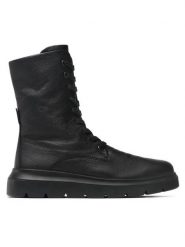 ECCO Botki Nouvelle Black Spin V2 21621301001 Czarny. Czarne botki ecco, bez wzorów, ze skóry, bez obcasa, na płaskiej podeszwie, bez zapięcia. Za 849.99 zł.