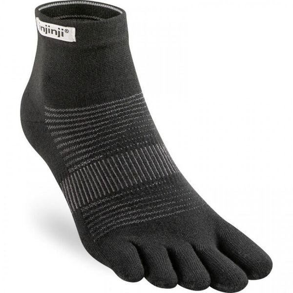 Skarpetki Injinji Lightweight Mini-Crew. Szare skarpety Injinji, bez wzorów, ze skóry. Za 133.00 zł.