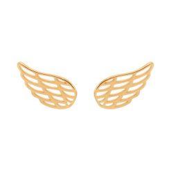Kolczyki skrzydła ze złota próby 585. Żółte kolczyki Lilou, złote. Za 998.00 zł.
