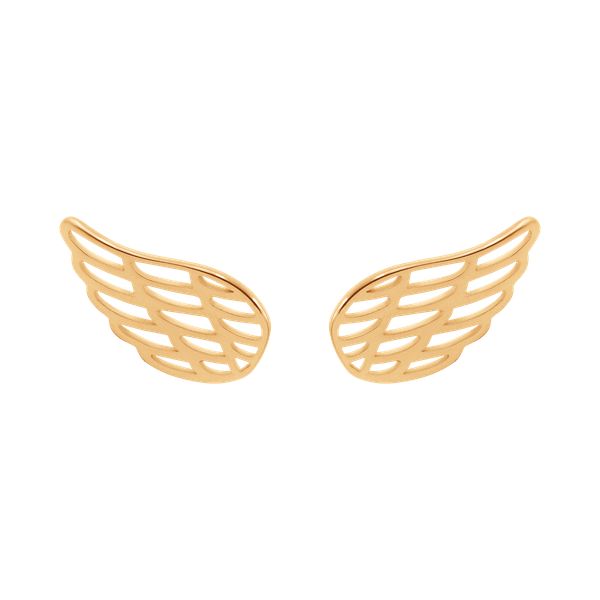 Kolczyki skrzydła ze złota próby 585. Żółte kolczyki Lilou, złote. Za 998.00 zł.
