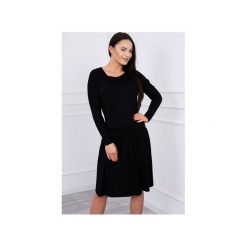SUKIENKA POCKET KOBALTOWA. Czarne sukienki Meleksima, bez wzorów, bez kołnierzyka, bez ramiączek. Za 179.00 zł.