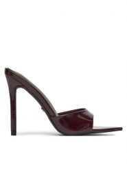 DeeZee Sandały LWYZD9800-12 Bordowy. Czerwone sandały DeeZee, bez wzorów, z materiału, bez obcasa, bez zapięcia. Za 129.99 zł.
