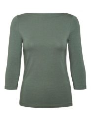 Vero Moda Koszulka w kolorze zielonym rozmiar: XL. Zielone bluzki Vero Moda, xl, bez wzorów, bez kołnierzyka, bez ramiączek. Za 61.60 zł.