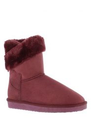 ISLAND BOOT Kozaki zimowe "Arine" w kolorze bordowym rozmiar: 36. Czerwone kozaki Island Boot, na zimę, z materiału, bez obcasa, na platformie, bez zapięcia. Za 136.45 zł.