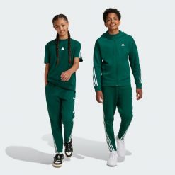 Future Icons 3-Stripes Ankle-Length Pants. Białe spodnie dresowe Adidas, bez wzorów, z dresówki, na jogę i pilates. Za 199.00 zł.