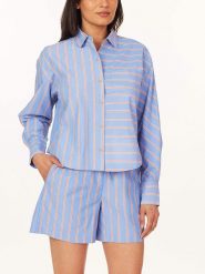 Scotch & Soda Koszula w kolorze niebiesko-pomarańczowym rozmiar: XL. Niebieskie koszule Scotch & Soda, xl, bez wzorów, z bawełny, bez kołnierzyka, bez ramiączek. Za 140.53 zł.