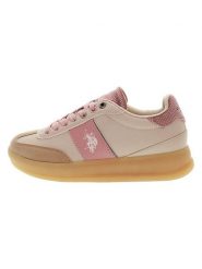 U.S. Polo Assn. Sneakersy w kolorze beżowo-jasnoróżowym rozmiar: 37. Brązowe trampki U.S. Polo Assn., bez wzorów, bez zapięcia. Za 192.79 zł.