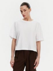 French Connection T-Shirt 76BZA Biały Relaxed Fit. Białe t-shirty French Connection, m, bez wzorów, z bawełny, bez kołnierzyka, bez ramiączek. Za 89.99 zł.