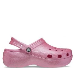 Klapki Crocs. Czerwone klapki Crocs, bez wzorów, bez obcasa. Za 189.99 zł.