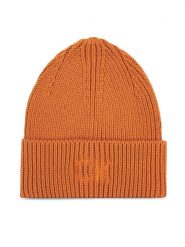 Calvin Klein Czapka Re-Lock Beanie W/Emb K60K608660 Brązowy. Brązowe czapki Calvin Klein, bez wzorów, z bawełny. Za 239.99 zł.
