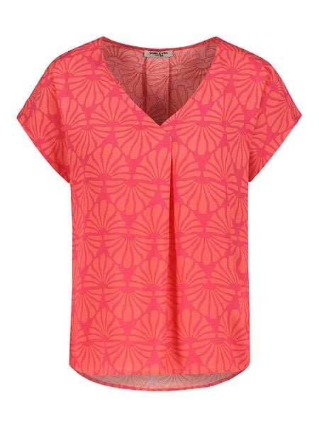 Sublevel Bluzka w kolorze różowo-brzoskwiniowym rozmiar: M. Pomarańczowe bluzki Sublevel, m, bez wzorów, z wiskozy, klasyczne, bez kołnierzyka, bez ramiączek. Za 65.54 zł.