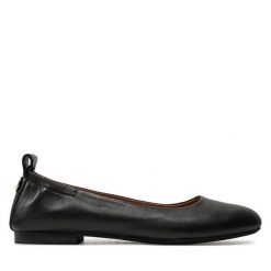 Baleriny BOSS. Czarne baleriny Boss, bez wzorów, bez obcasa. Za 319.99 zł.