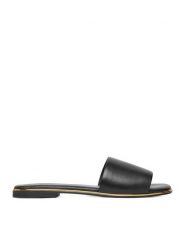 Lasocki Klapki CEO-RST-HOSTA-01 Czarny. Czarne klapki Lasocki, bez wzorów, ze skóry, bez obcasa. Za 129.99 zł.