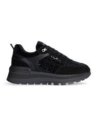 Liu Jo Skórzane sneakersy w kolorze czarnym rozmiar: 37. Czarne trampki Liu Jo, bez wzorów, z materiału, bez zapięcia. Za 386.53 zł.