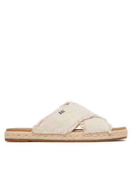 MICHAEL Michael Kors Espadryle Kenzie 40S6KZFS2D Beżowy. Brązowe espadryle MICHAEL Michael Kors, bez wzorów, z materiału, bez obcasa, bez zapięcia. Za 322.99 zł.